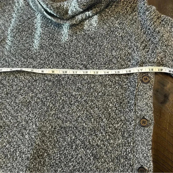 Lucky Brand Wool Mohair Blend Button Side Pull Over Cowl Neck Sweater Size Small - Picture 6 of 7